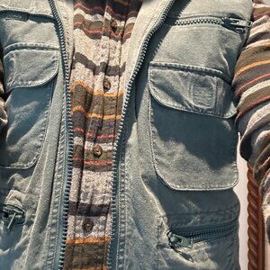 ​Vintage 80s Banana Republic Photojournalists Vest L Olive/Blue